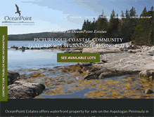 Tablet Screenshot of oceanpointestates.com